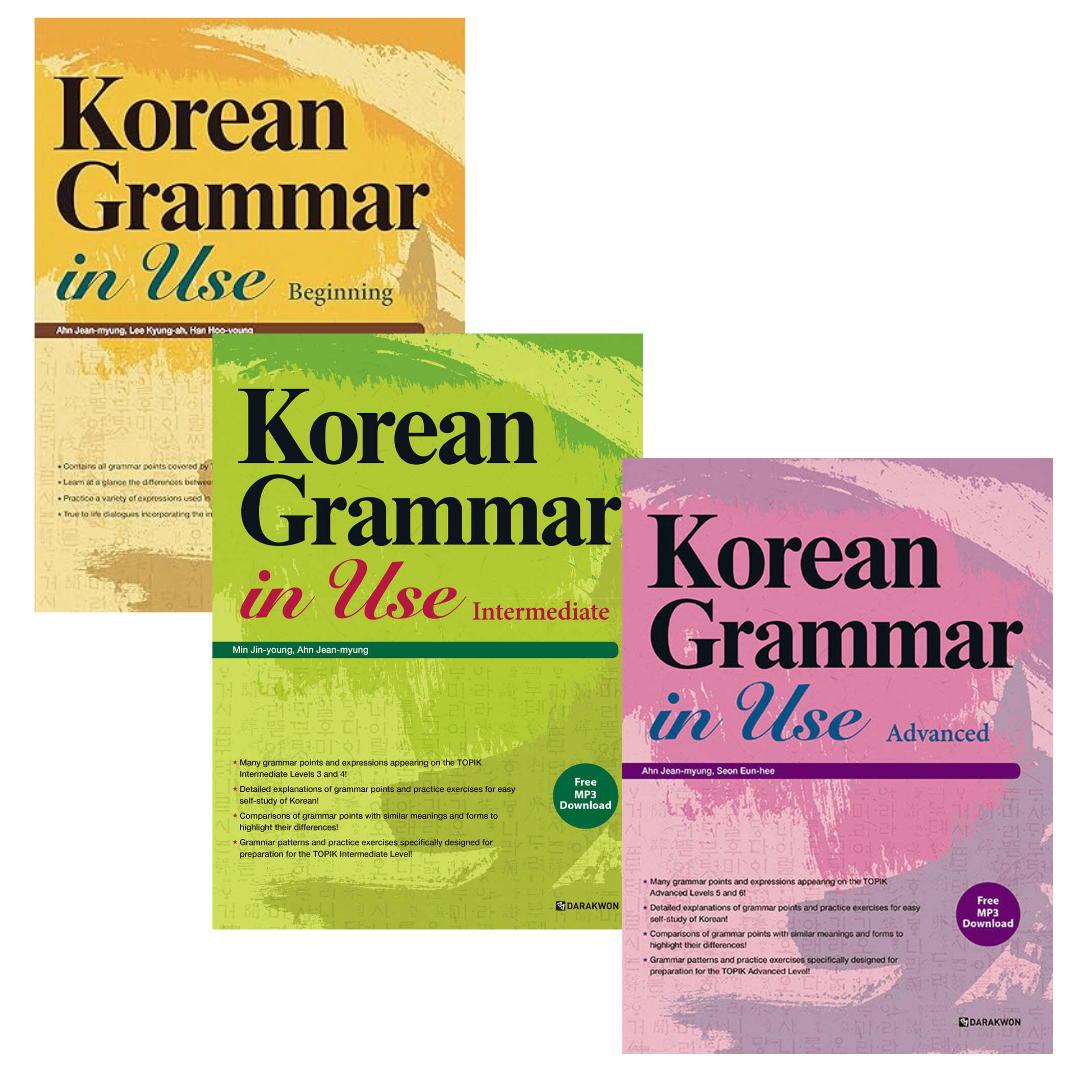 Korean Grammar in Use Bundle (Beginning + Intermediate + Advanced)